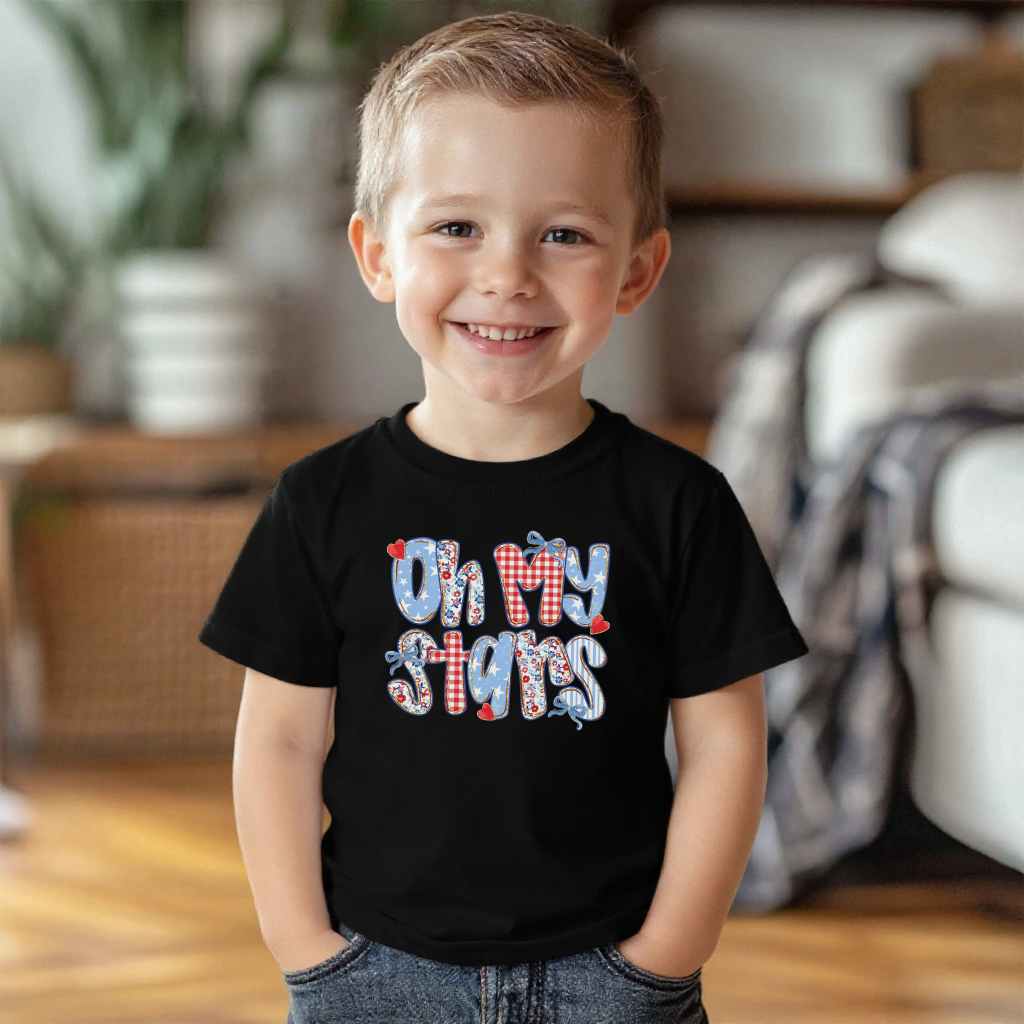 Oh My Stars Toddler Tee - Soft Cotton Classic