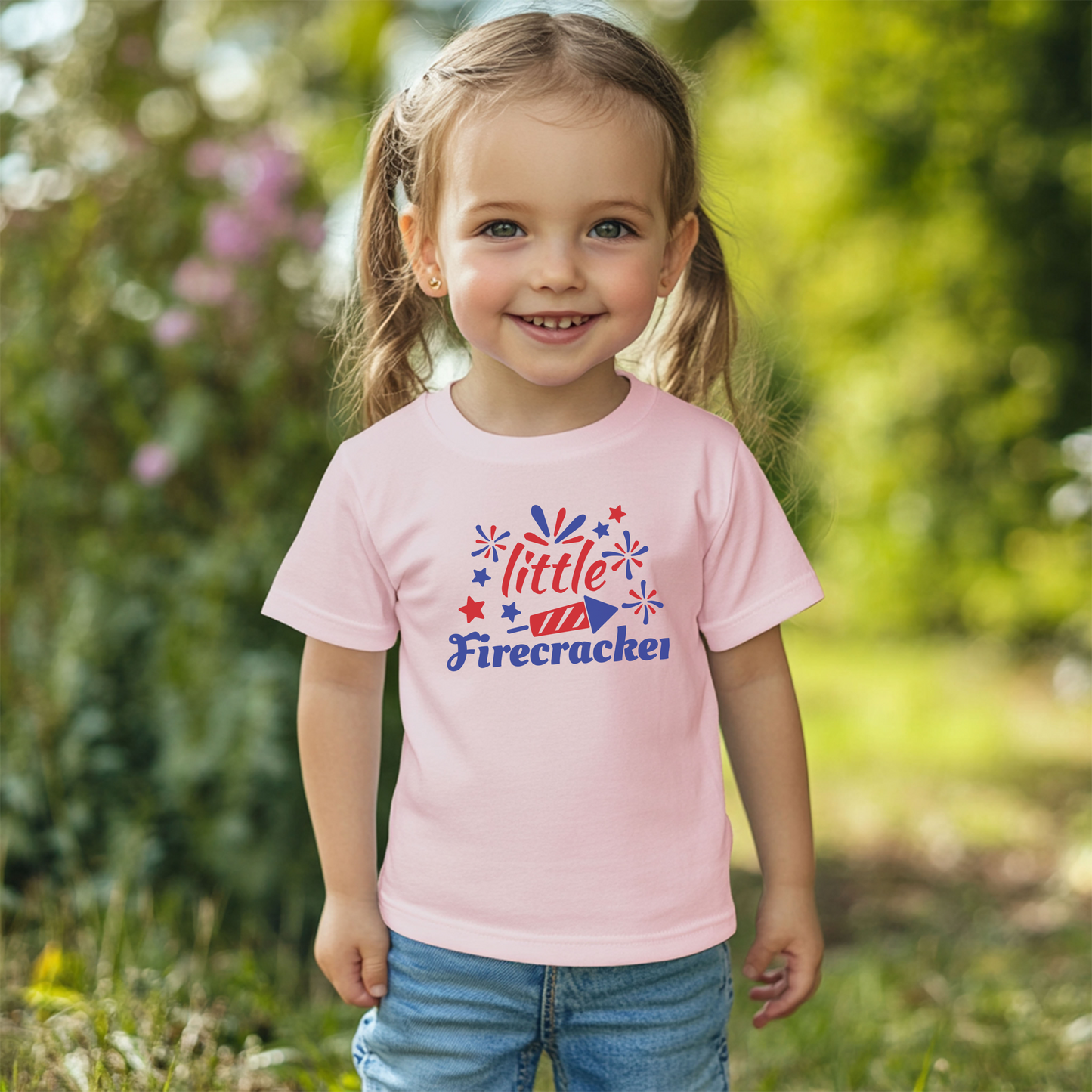 Little Firecracker Toddler Tee - Soft Cotton Kids T-Shirt