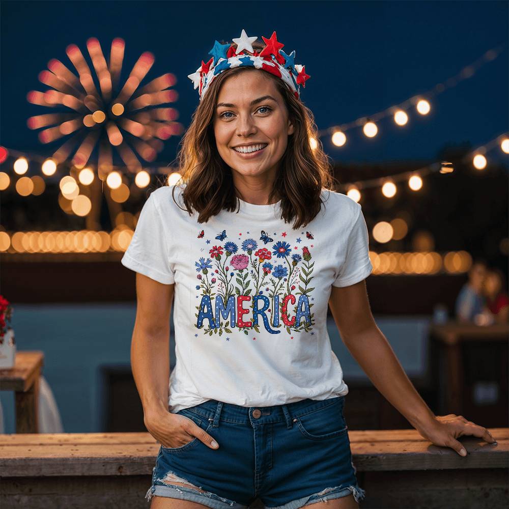 Floral America T-Shirt