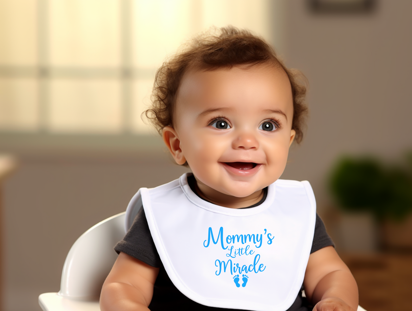 Mommy's Little Miracle Baby Bib - Soft & Stylish