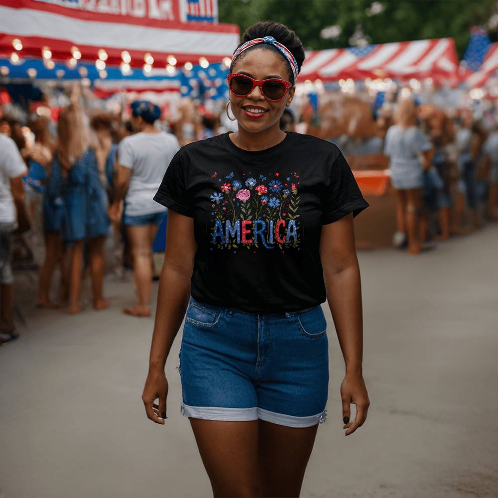 Floral America T-Shirt