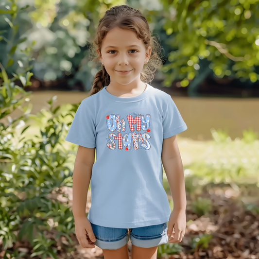 Oh My Stars Toddler Tee - Soft Cotton Classic