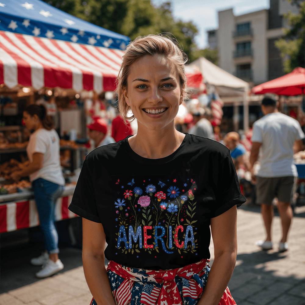 Floral America T-Shirt