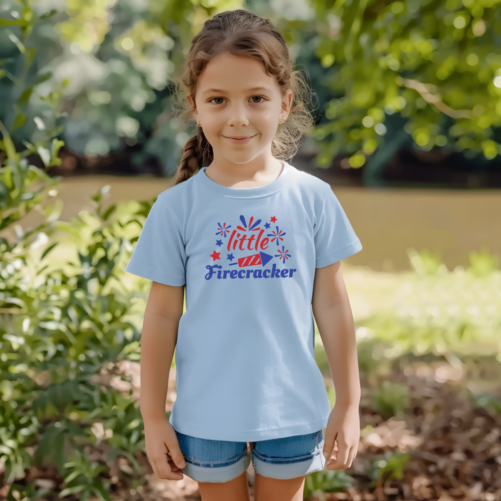 Little Firecracker Toddler Tee - Soft Cotton Kids T-Shirt