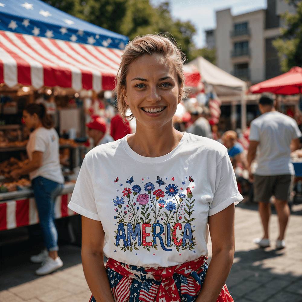 Floral America T-Shirt