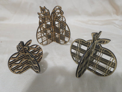 Tiered Tray Pumpkins, Wooden Fall Decor, Laser Cut Autumn Decor